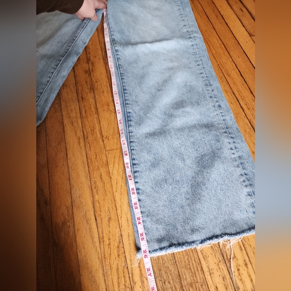 Denim Forum Light Wash Farrah Wide Leg Jeans - Picture 6 of 6